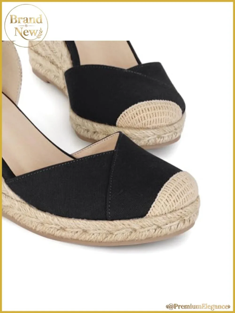 Women's Espadrille Wedge Sandals Closed Toe Platform 2.76